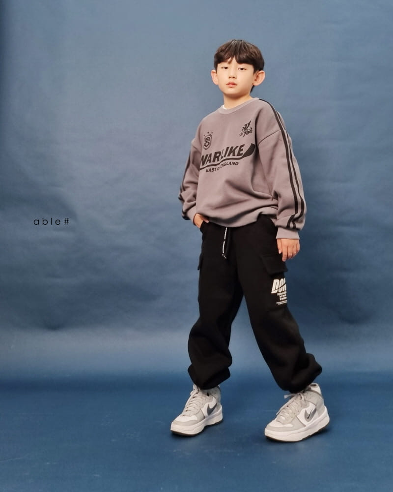 Able# - Korean Children Fashion - #fashionkids - Dun Cargo Jogger Pants - 5