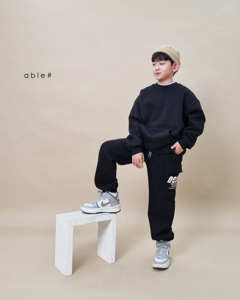 Able# - Korean Children Fashion - #kidsshorts - Dun Cargo Jogger Pants - 6