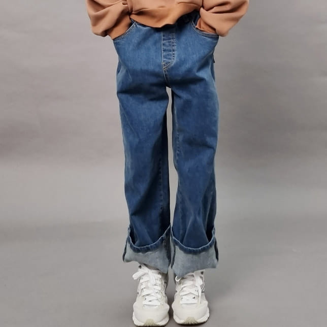 Able# - Korean Children Fashion - #kidsstore - Daily Wide Jeans Pants