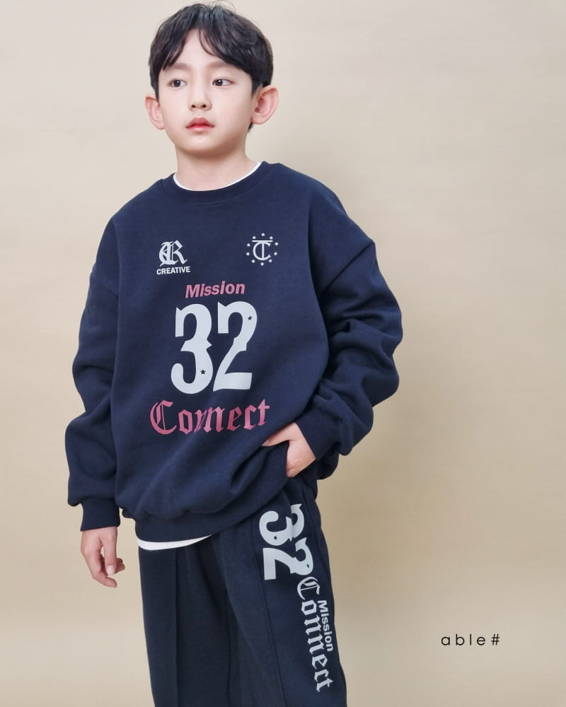 Able# - Korean Children Fashion - #kidzfashiontrend - 32 Point Sweatshirt