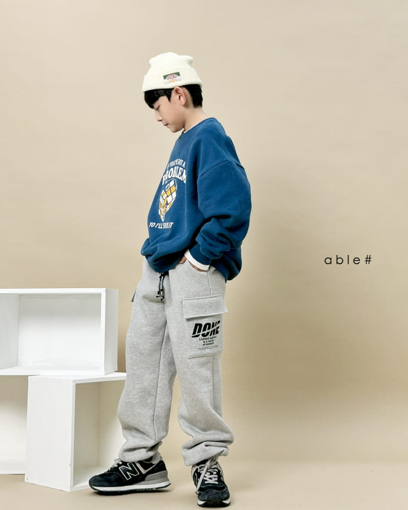 Able# - Korean Children Fashion - #kidzfashiontrend - Dun Cargo Jogger Pants - 8