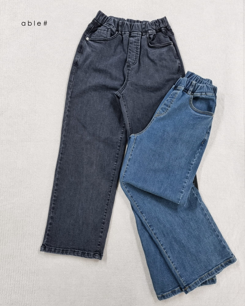 Able# - Korean Children Fashion - #magicofchildhood - Daily Wide Jeans Pants - 5