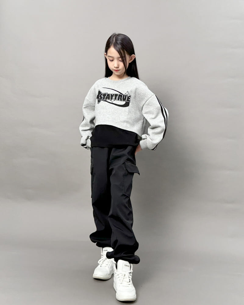 Able# - Korean Children Fashion - #prettylittlegirls - Star Layered  Tee - 7
