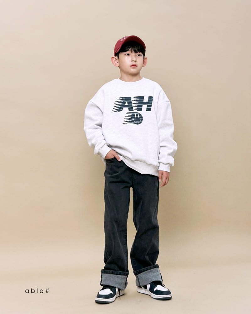 Able# - Korean Children Fashion - #minifashionista - Ah Smile Sweatshirt - 4