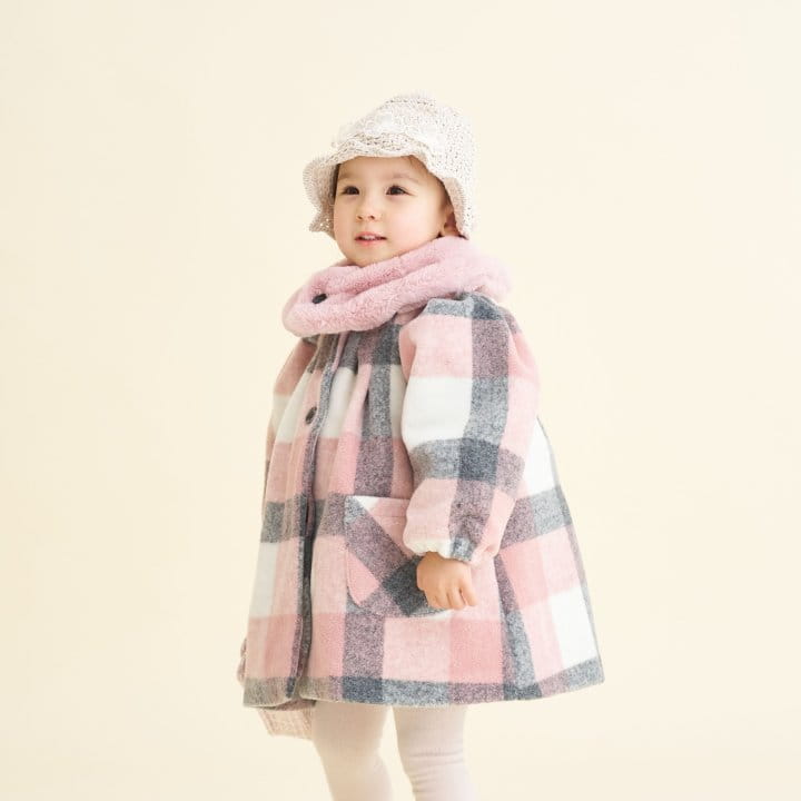 Aida - Korean Children Fashion - #Kfashion4kids - Fluffy Collar W Coat - 3