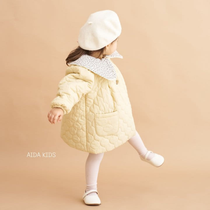 Aida - Korean Children Fashion - #childofig - Water Drop Quilted Coat - 8