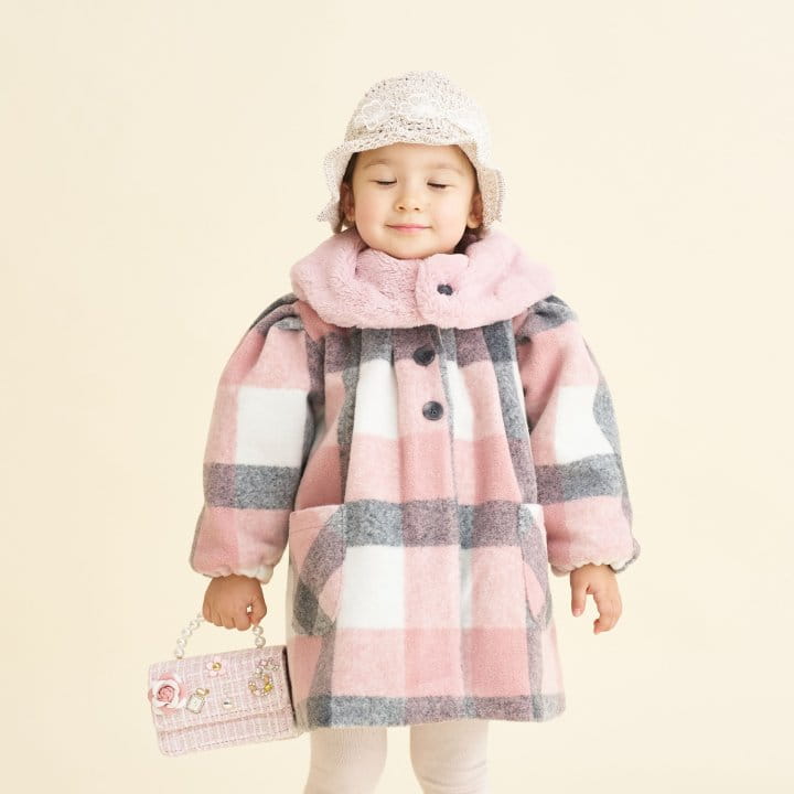 Aida - Korean Children Fashion - #Kfashion4kids - Fluffy Collar W Coat - 4