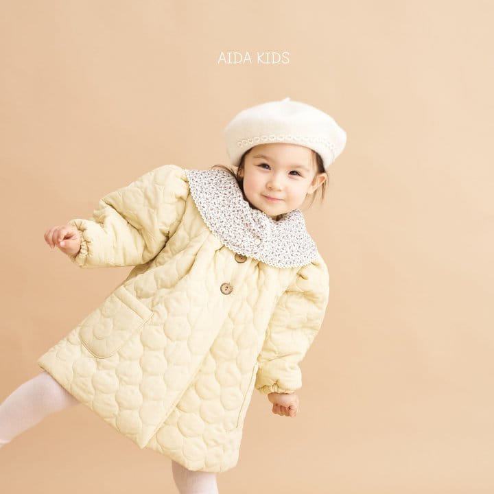 Aida - Korean Children Fashion - #magicofchildhood - Water Drop Quilted Coat - 2