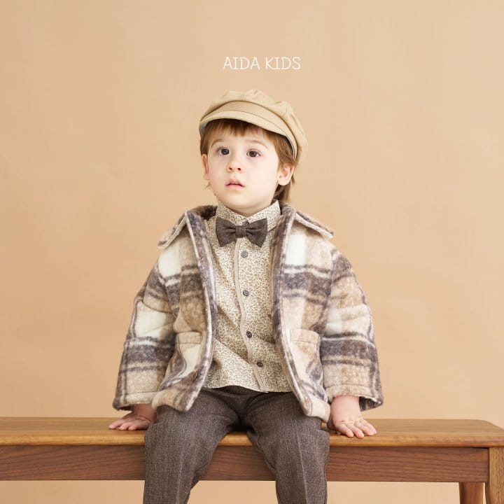 Aida - Korean Children Fashion - #prettylittlegirls - Check Bookle Coat - 6