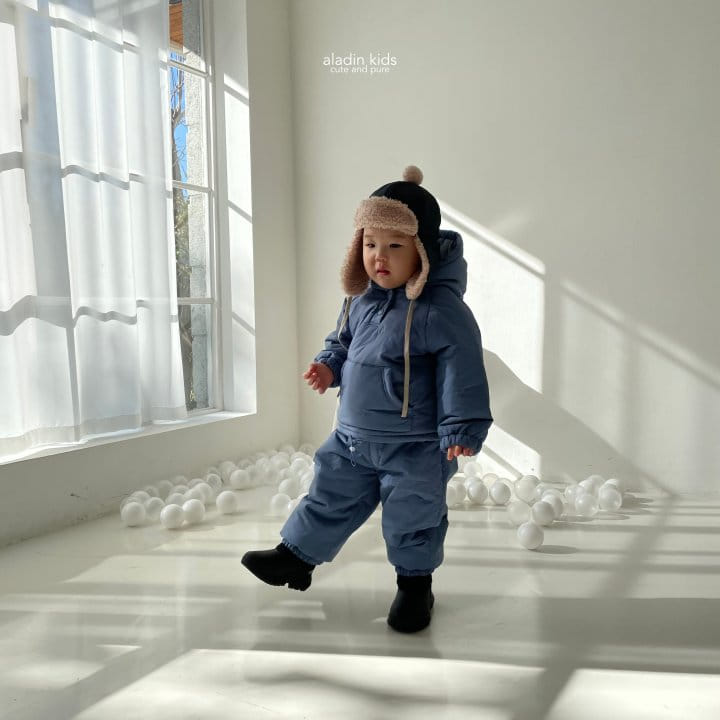 Aladin - Korean Children Fashion - #littlefashionista - Mod Blue Skiwear Top - 5