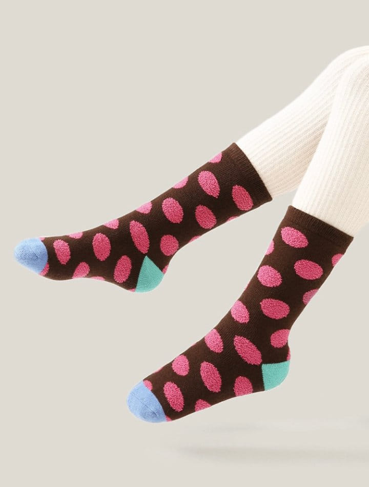 Ante j - Korean Children Fashion - #designkidswear - Fleece 582 Dot Dog Socks - 7