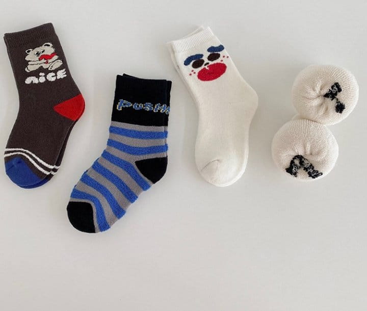 Ante j - Korean Children Fashion - #designkidswear - Fleece 575 Nice Bear Socks