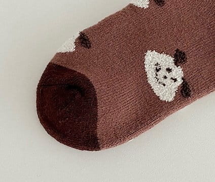 Ante j - Korean Children Fashion - #kidsshorts - Fleece 572 Cookies Poppy Socks - 7