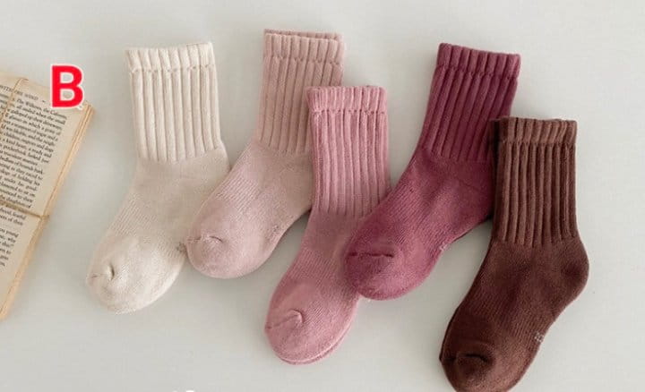 Ante j - Korean Children Fashion - #todddlerfashion - Fleece 616 Heavy Color Socks - 3