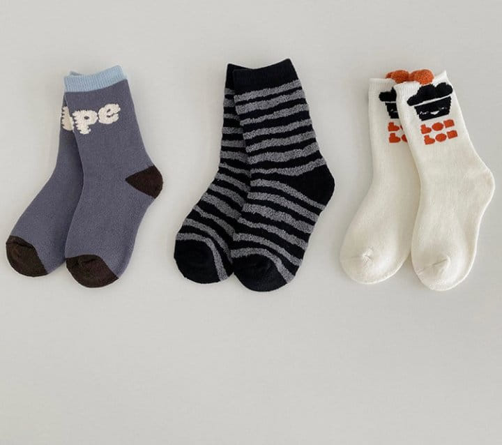 Ante j - Korean Children Fashion - #toddlerclothing - Fleece 571 BonBon Socks