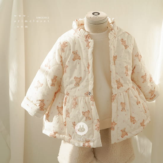 Arim Closet - Korean Baby Fashion - #babygirlfashion - Cute BearC Baby Outer - 4