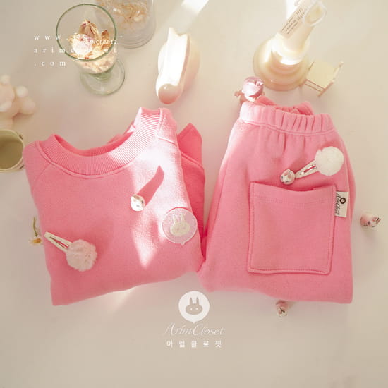 Arim Closet - Korean Baby Fashion - #smilingbaby -  Cute Hot Pink Jogger Pants