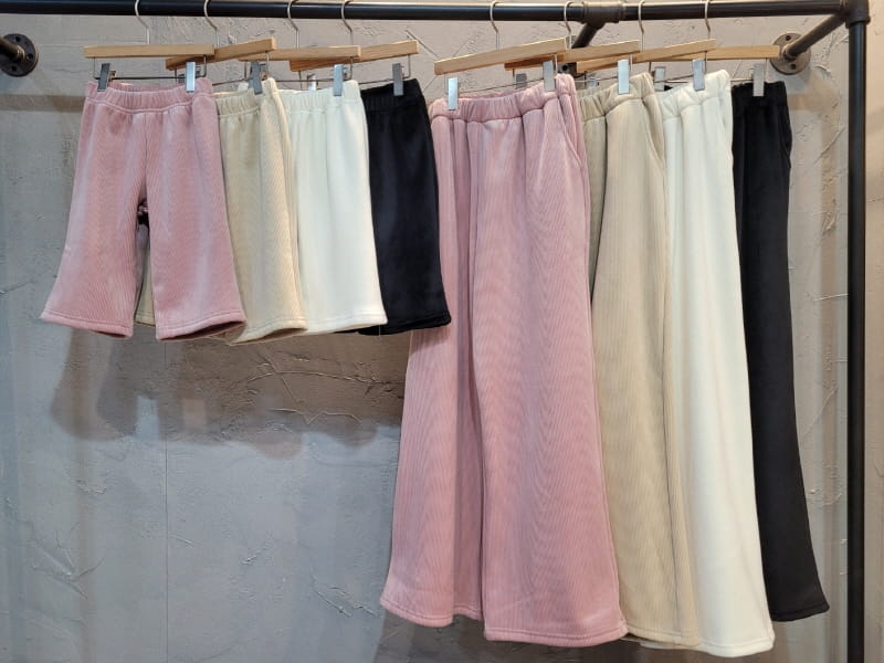 Atree - Korean Children Fashion - #discoveringself - Honey Velour Wide Pants - 3