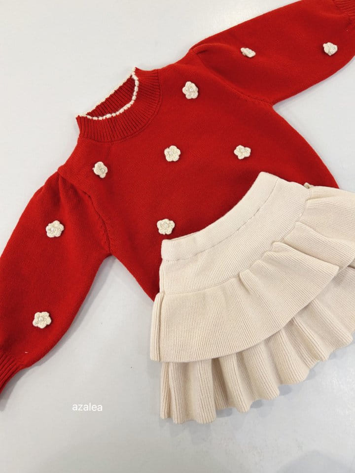 Azalea - Korean Children Fashion - #fashionkids - Pearl Flower Knit - 4