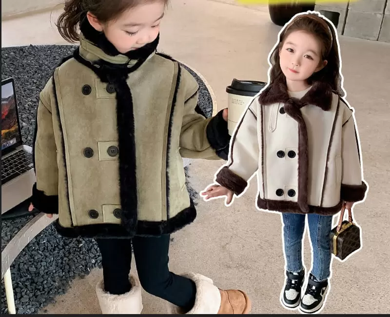 Barcode - Korean Children Fashion - #kidzfashiontrend - Mustang Fluffy Jacket