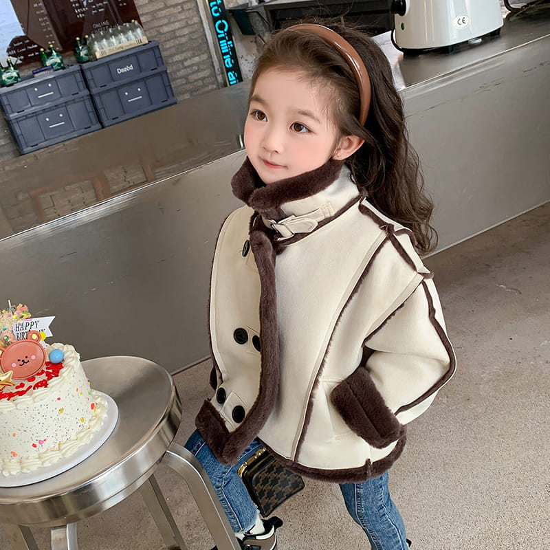 Barcode - Korean Children Fashion - #littlefashionista - Mustang Fluffy Jacket - 3