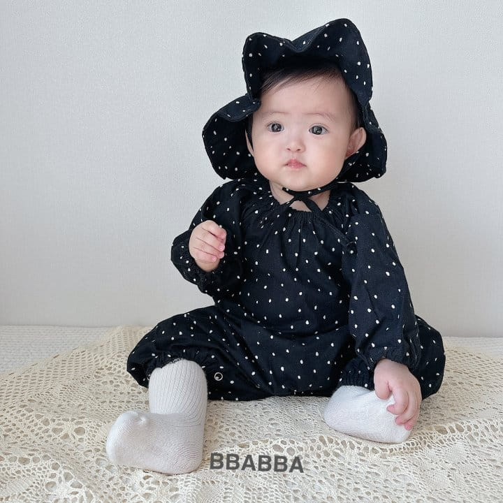 Bbabba - Korean Baby Fashion - #babyclothing - Fleece Dot Long Body Suit - 10