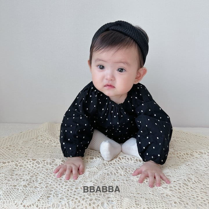 Bbabba - Korean Baby Fashion - #babyfashion - Fleece Dot Long Body Suit - 11
