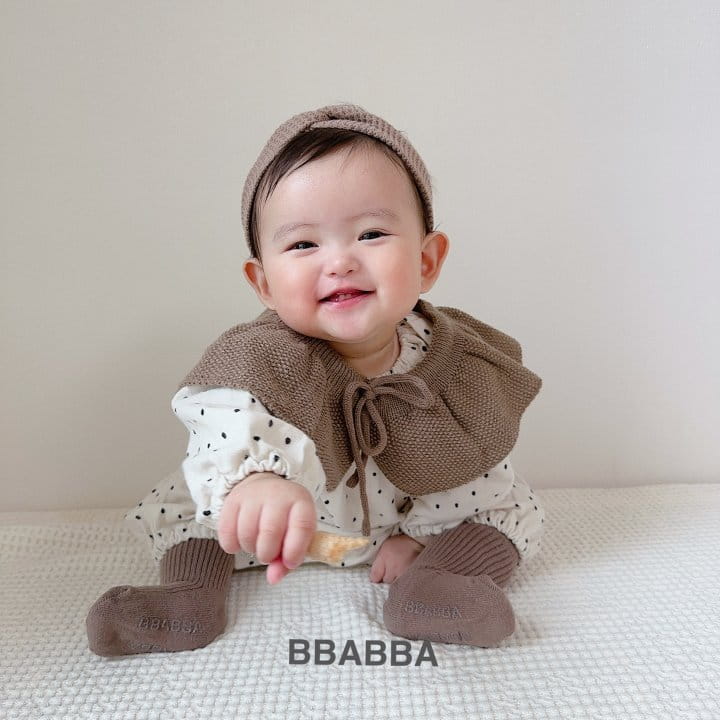 Bbabba - Korean Baby Fashion - #onlinebabyboutique - Fleece Dot Long Body Suit - 5