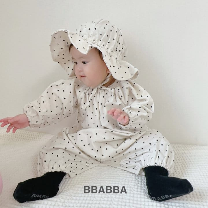 Bbabba - Korean Baby Fashion - #smilingbaby - Fleece Dot Long Body Suit - 7