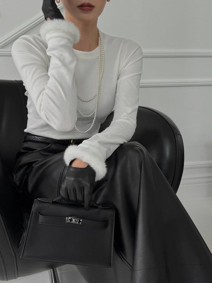 Black Fuchsia - Korean Women Fashion - #womensfashion - Varney Sleeve Tee - 6