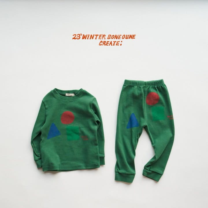 Boneoune - Korean Children Fashion - #kidsshorts - Senedongsil Easywear Top Bottom Set - 3