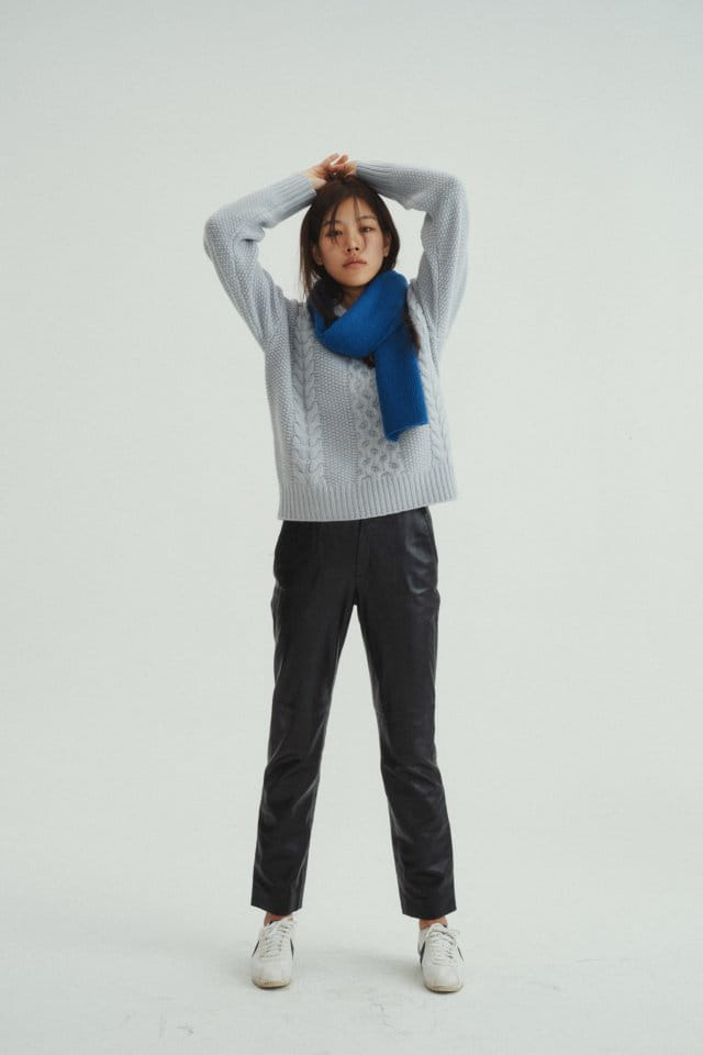Charlotte - Korean Women Fashion - #momslook - W Collar Twisted Kint - 5
