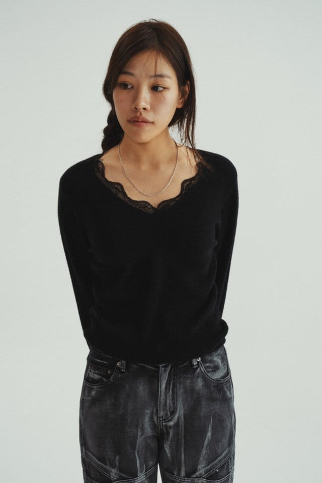 Charlotte - Korean Women Fashion - #momslook - W Lace Knit - 11