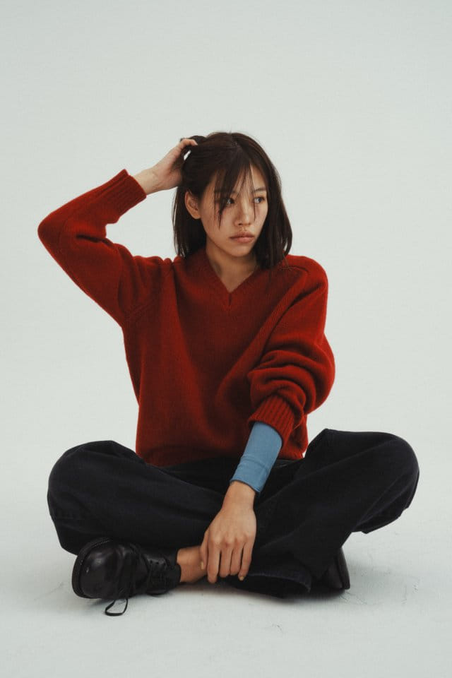 Charlotte - Korean Women Fashion - #momslook - V Neck Knit - 7