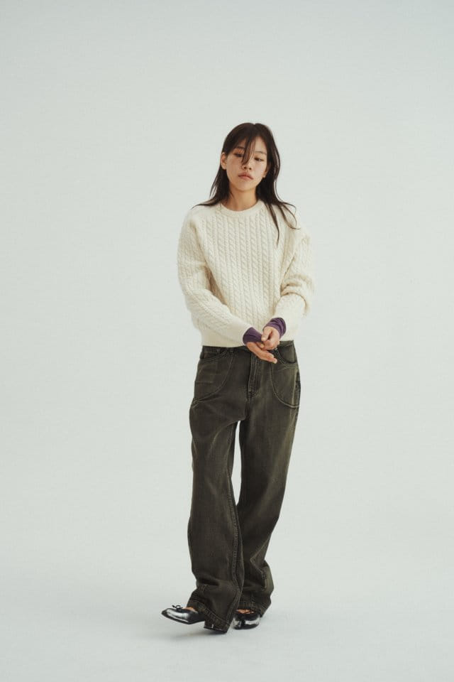 Charlotte - Korean Women Fashion - #momslook - W Twisted knit - 4