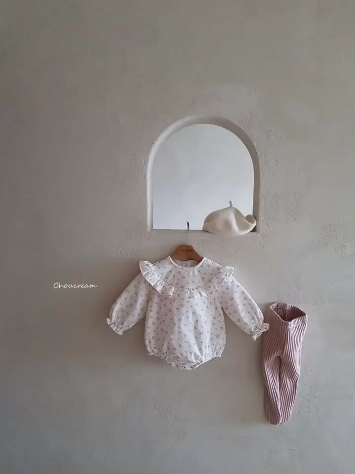 Choucream - Korean Baby Fashion - #babyboutiqueclothing - Small Flower Body Suit - 2