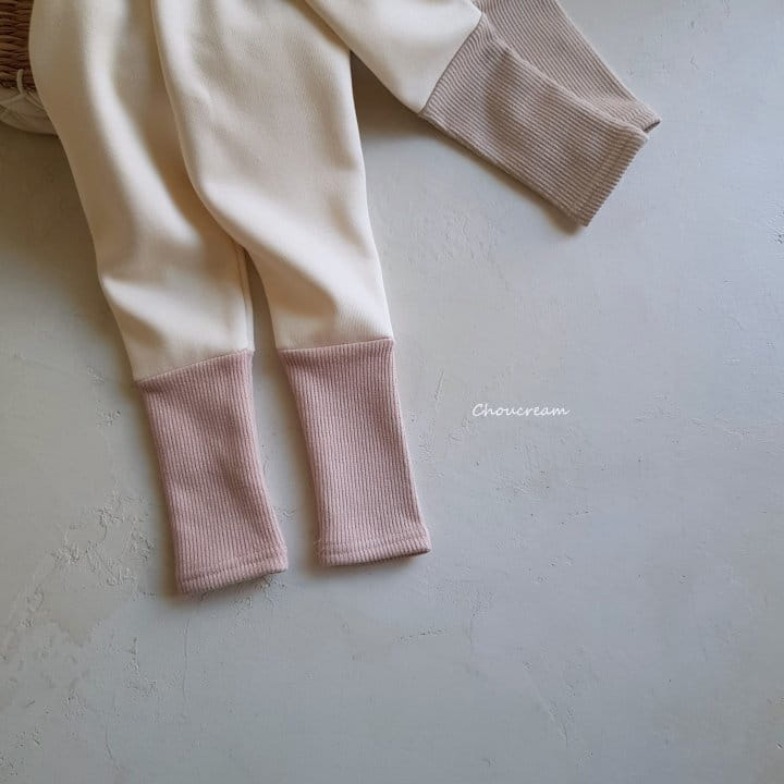 Choucream - Korean Baby Fashion - #babygirlfashion - Rib Color Mink Leggings - 8