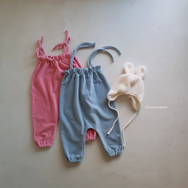 Choucream - Korean Baby Fashion - #babyoutfit - Veloure Overalls Pants