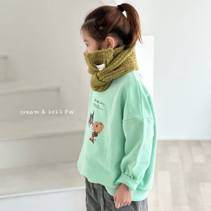 Cream Bbang - Korean Children Fashion - #childofig - Cheese Fleece Sweatshirt