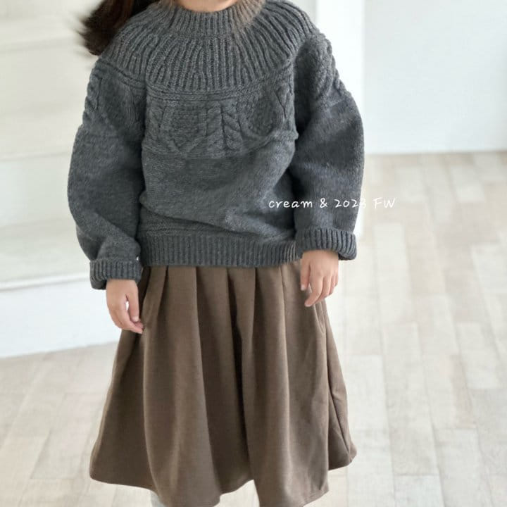 Cream Bbang - Korean Children Fashion - #childrensboutique - W Simple Skirt - 9