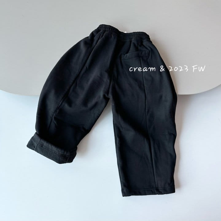 Cream Bbang - Korean Children Fashion - #childrensboutique - Fluffy Banding Wide Pleated Baggy Pants - 6