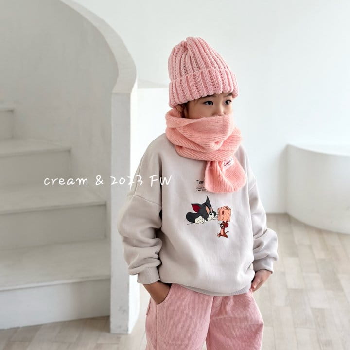 Cream Bbang - Korean Children Fashion - #childrensboutique - Cheese Fleece Sweatshirt - 2