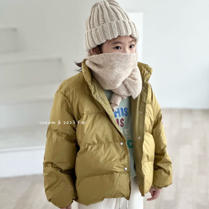 Cream Bbang - Korean Children Fashion - #designkidswear - Brushed Knit Muffler - 6