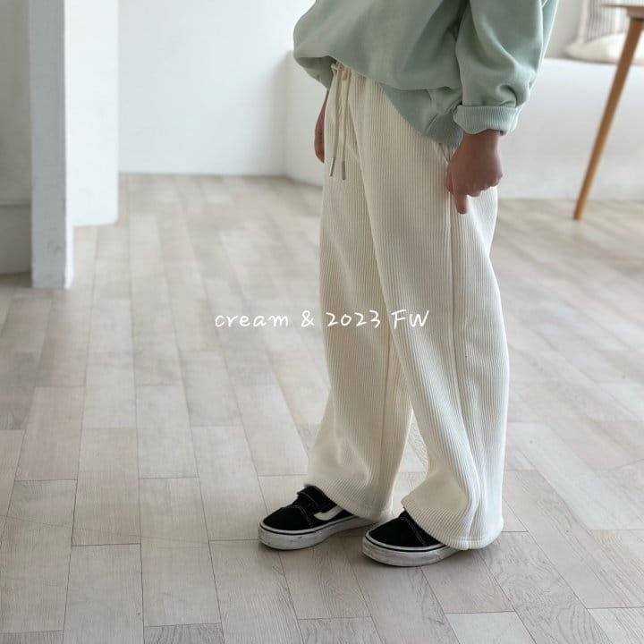 Cream Bbang - Korean Children Fashion - #designkidswear - Fluffy Banding Rib Pants - 5