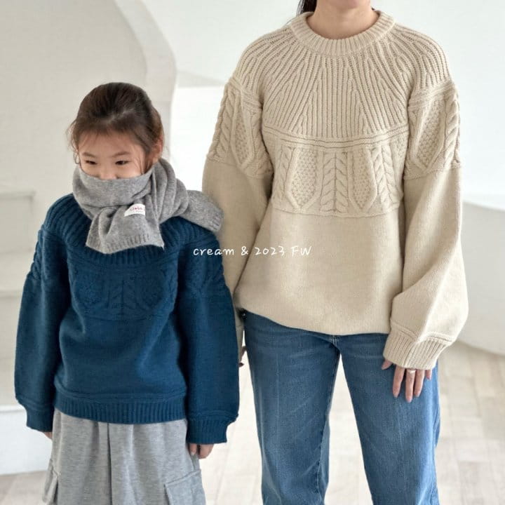 Cream Bbang - Korean Children Fashion - #designkidswear - W Basic Muffler - 2