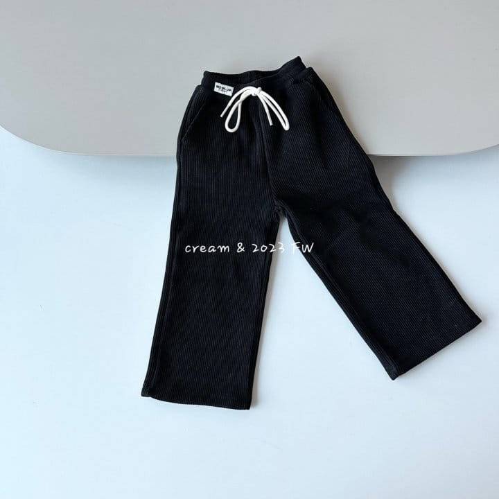 Cream Bbang - Korean Children Fashion - #fashionkids - Fluffy Banding Rib Pants - 7
