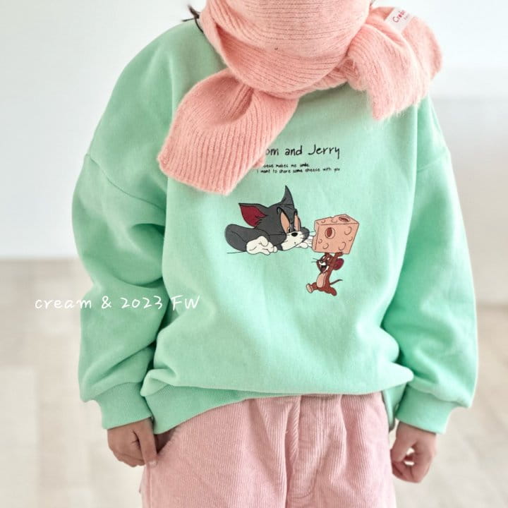 Cream Bbang - Korean Children Fashion - #fashionkids - Cheese Fleece Sweatshirt - 5