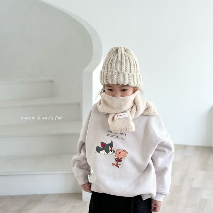 Cream Bbang - Korean Children Fashion - #kidsstore - Cheese Fleece Sweatshirt - 7