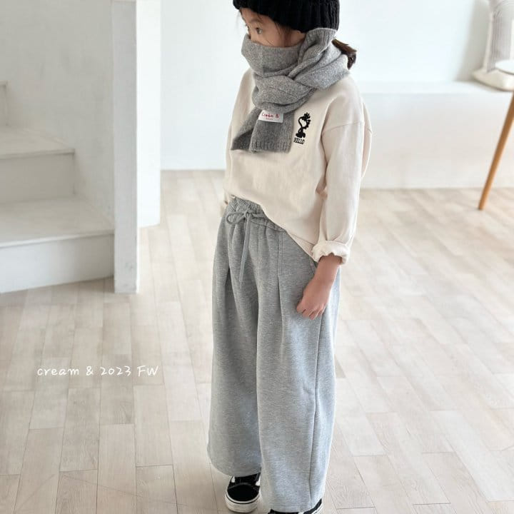 Cream Bbang - Korean Children Fashion - #kidsstore - Fluffy Pintuck Wide Pants - 2