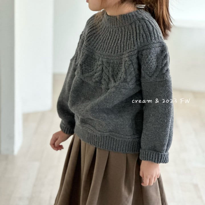 Cream Bbang - Korean Children Fashion - #magicofchildhood - Knit Sweater - 3